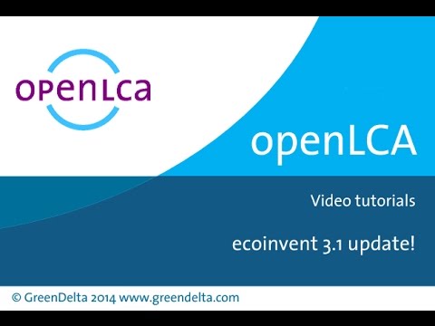 Tutorial: ecoinvent 3.1 Update in openLCA Nexus