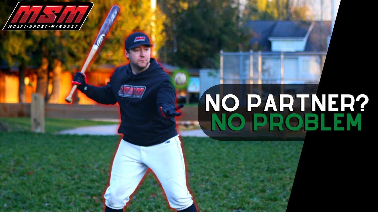 Best Baseball Hitting Drill You Can Do By Yourself Self Toss (5 ways