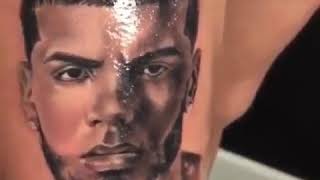 Anuel aa se tatua su rostro en el brazo 🌟💀