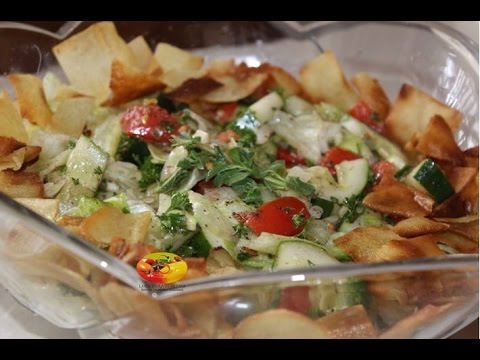 ENSALADA-FATTOUSH-FATUSH-ENSALADA LIBANESA-RECETAS SALUDABLES-DIABETICOS-LACACEROLADESILVANA