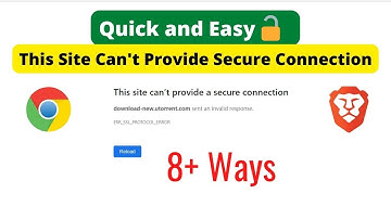 This site can’t provide a secure connection sent an invalid response | ERR_SSL_PROTOCOL_ERROR