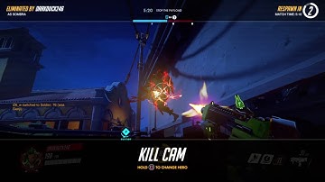 Overwatch: Sombra out of map dorado