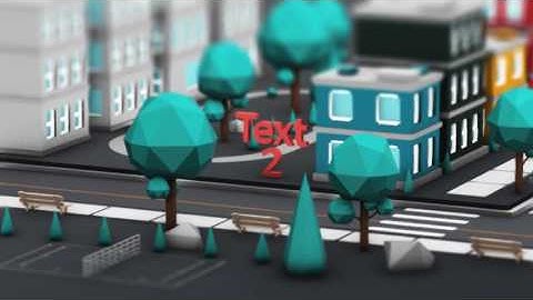 LowPoly 3D City After Effects Template