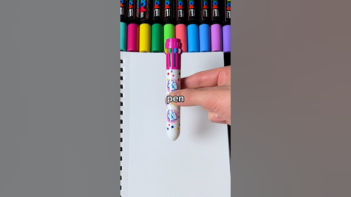 Drawing, But Only 1 Pen 10 Colors… (#shorts)