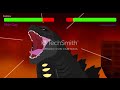 Godzilla Vs Shin Godzilla With Healthbars (READ THE DESCRIPTION)