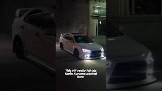 Bro left the Karuma #mitsubishi #lancer #lancergt #ralliart #evolution #gta #gta5
