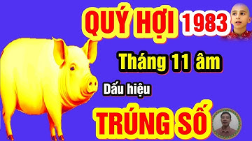 🔴CẢNH BÁO Tuổi QUÝ HỢI 1983, Tháng 11 Âm, TRỜI PHẬT ĐỘ, TRÚNG SỐ ĐỘC ĐẮC, CỰC GIÀU CÓ