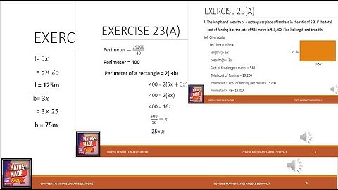 How to find Perimeter of a rectangle || Find LENGHT & BREADTH of a RECTANGULAR LAND || MENSURATION