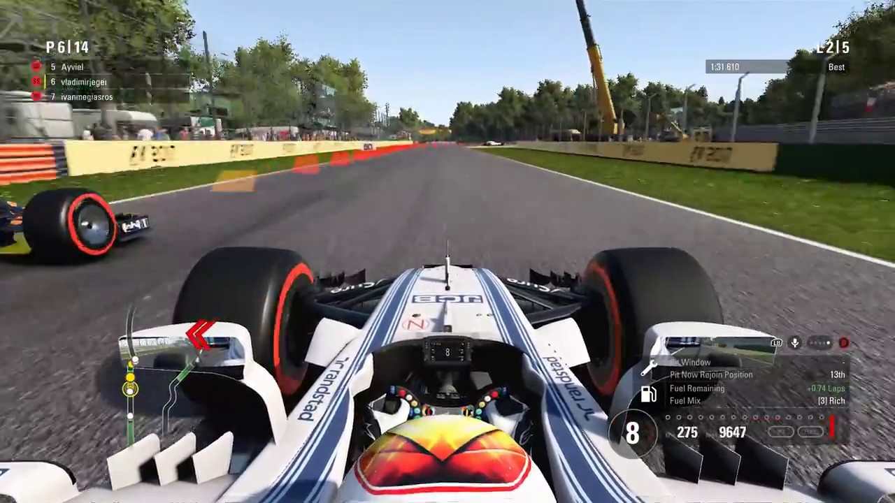 F1 2017 - Fun Online Race Monza - Public Lobby - YouTube