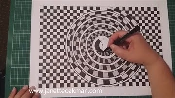 Geometric Art with Artist Janette Oakman 19  - Symmetric / Geometry / Mandala / Spiral