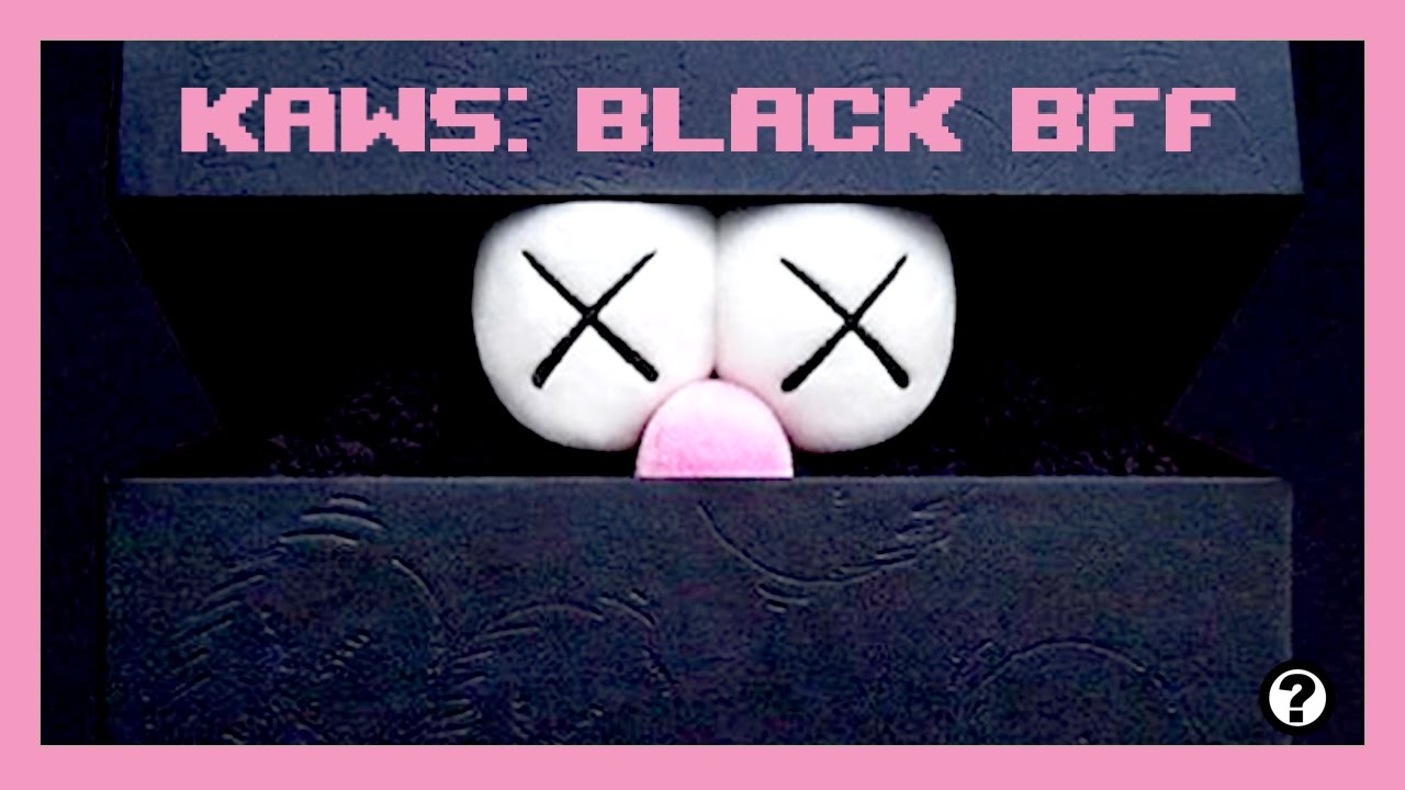 kaws bff black plush