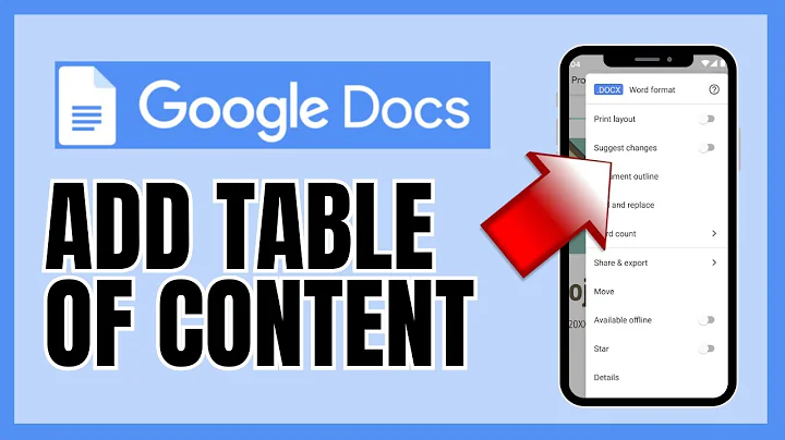 How to Add Table of Content in Google Docs 2025?