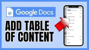 How to Add Table of Content in Google Docs 2025?