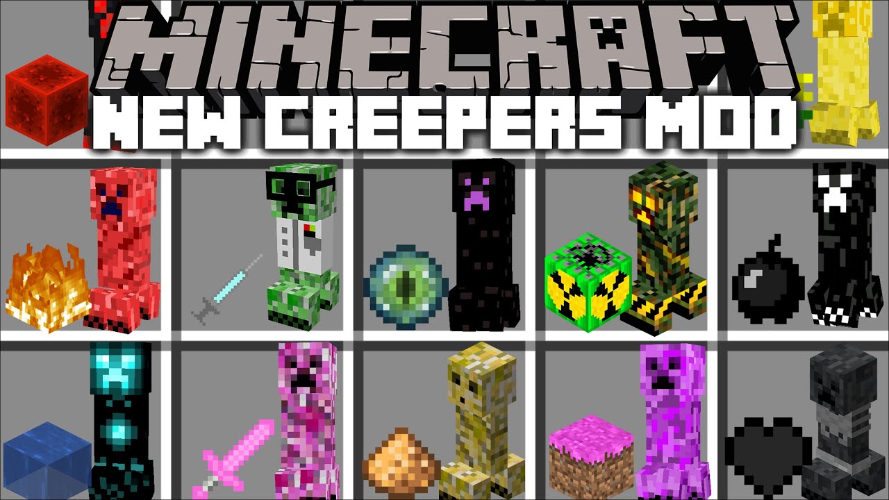 Minecraft BRAND *NEW* CREEPER MOD / DANGEROUS CREEPERS DESTROY OUR ...