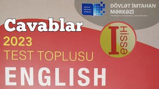 İngilis Dili yeni test toplusu cavabları 1-ci hissə 2023 (DİM)