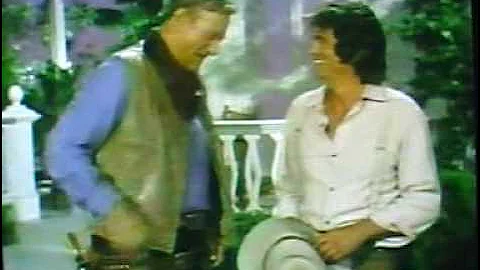 john wayne  talking to michael landon