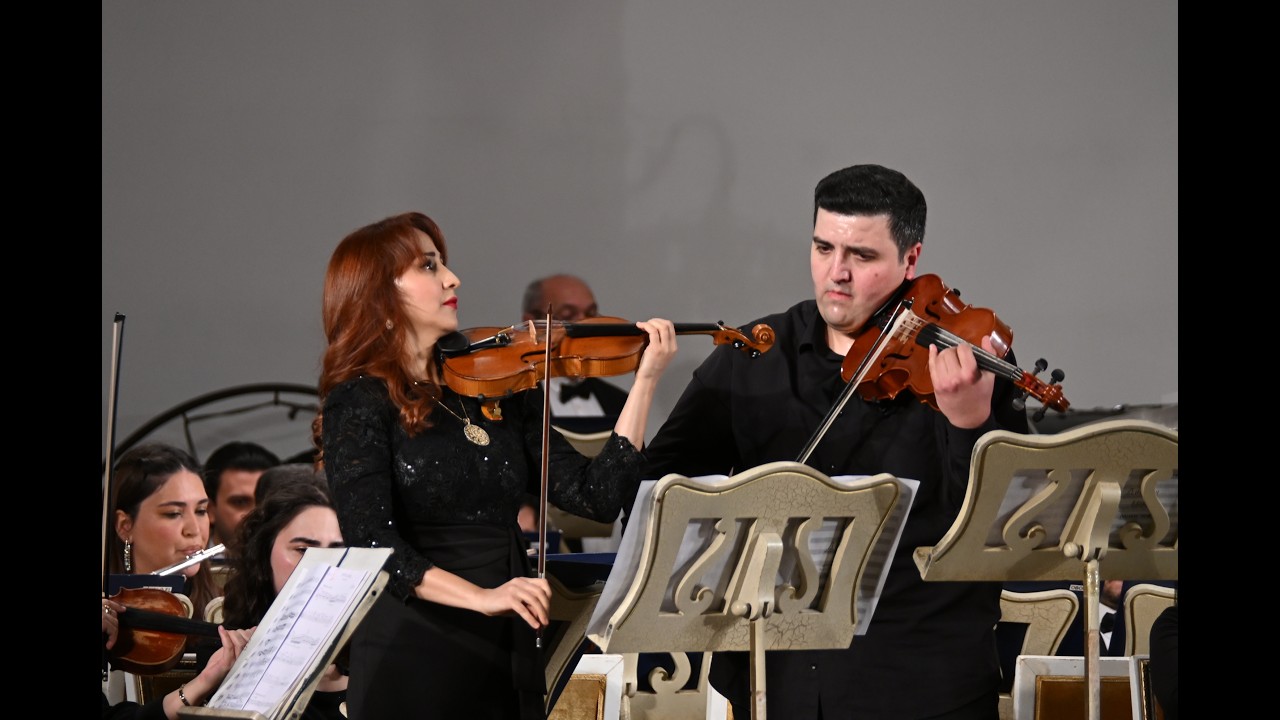 A.Rzayev: Double Concerto for Violin, Viola and Orchestra (Sabina Guliyeva, Sabuhi Akhundov)
