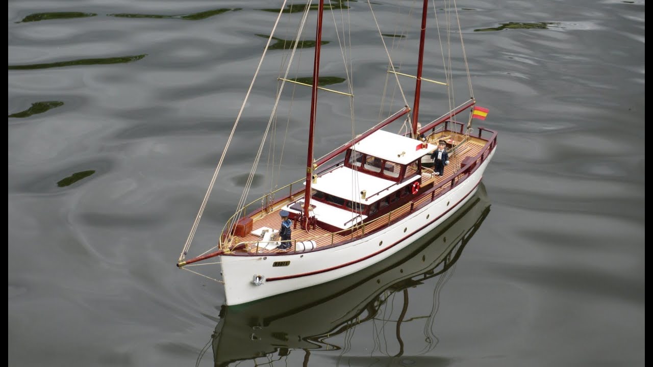 bodil - scratch built model rc yacht - youtube