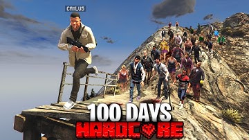 I Survived 100 DAYS In a ZOMBIE APOCALYPSE In GTA 5..