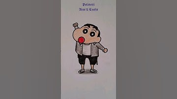 How to Draw Shinchan Cartoon #shorts #ytshorts #youtubeshorts #shortvideo #trending #viral