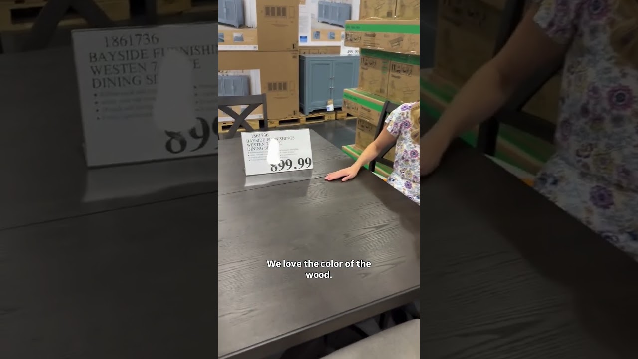 How beautiful is this 7-piece dining set for only $899! 