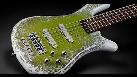 Warwick Custom Shop Masterbuilt - Streamer LX Green Chrometone Threadburst