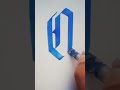 Calligraphy. Calligraphy letter (O) with pilot parallel pen like and subscribe