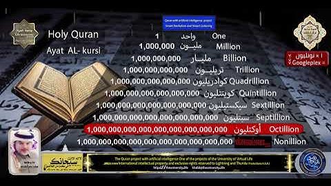 #اية_الكرسي = 1,000,000,000,000,000,000,000,000,000,000بالذكاء الإصطناعي للتلاوةوالإستماع الذكي