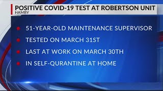Robertson Unit employee tests positive for COVID-19