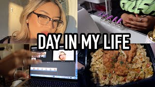 DAY IN MY LIFE | Editing, dinner, nails