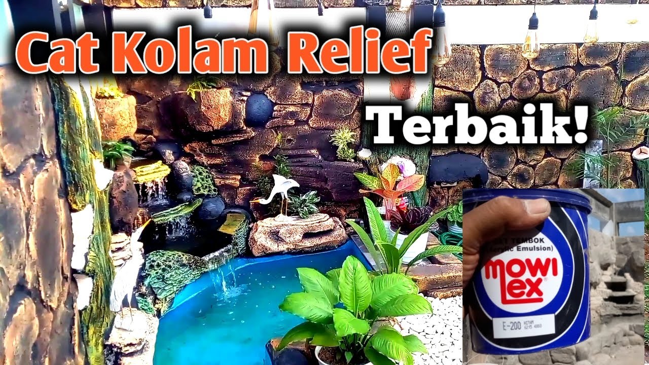 Cara pengecatan kolam relief, pembuatan kolam minimalis depan rumah , part 8