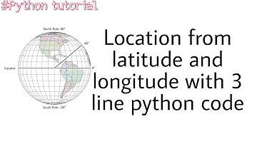 Find location with longitude and latitude python