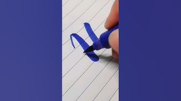 Lettering the the letter h tutorial for beginners #lettering #art #cute