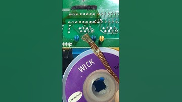 Soldering hacks Soldering 8 contacts at once with a soldering iron and how to use Desoldering wire