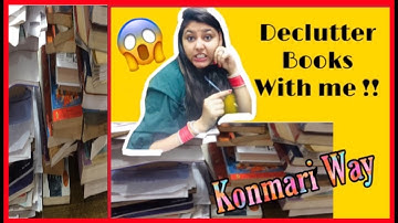 How to Declutter Books the Konmari Way !!