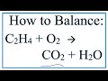 Balancing Chemical Equations