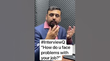 How Do You Face Problems With Your Job |  Interview Question |  English By Saurabh Sir