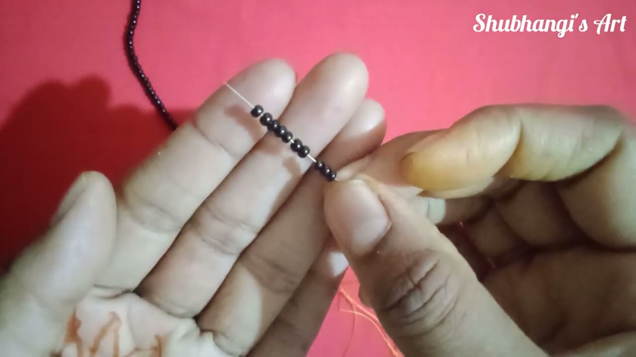 नया लुक Short mangalsutra का,बिना पेण्डन्ट के, डेली यूज के लिए,बहुत ही आसान तरीके से बनाना सिखे