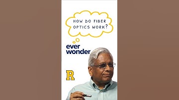 That is the magic of fiber optics