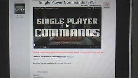 how to download minecraft single player commands for minecraft 1.3.2