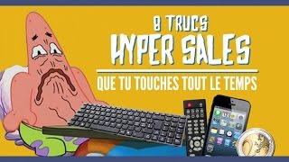 8 trucs les plus sales que tu touches tout le temps (TopitoTV)