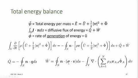 CBE 330 03 08 - component and energy balances