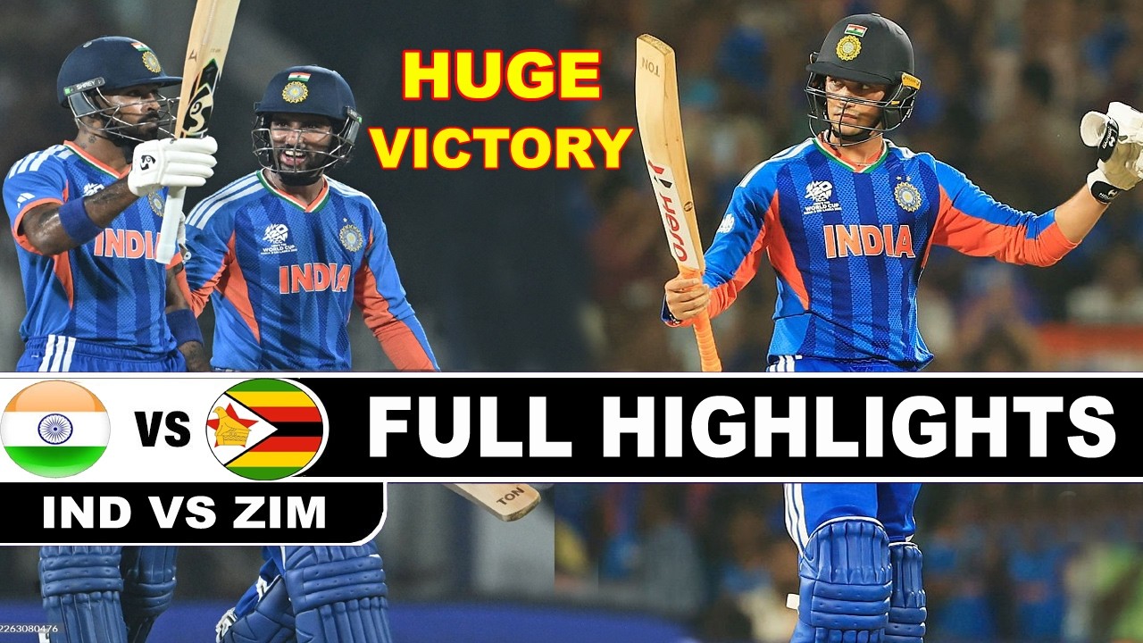 FULL HIGHLIGHTS | INDIA VS ZIMBABWE ICC T20 WORLD CUP 2026 MATCH HIGHLIGHT | SUPER 8 | IND VS ZIM