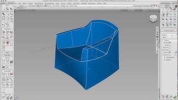 Alias tutorial   step two chair 3D modeling