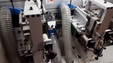 Operating of SOSN full-automatic edge banding machine 450DJ(Pre-milling+Corner trimming)