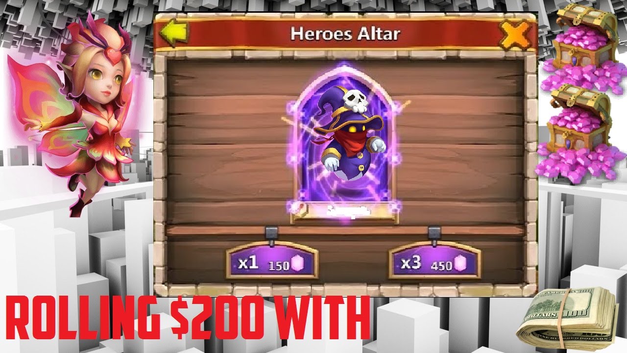 Castle Clash Rolling 42k gems