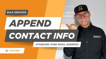Append Contact Info - Standard | Searchbug Tutorials