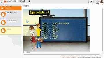 Agilix Buzz Teacher:  Activity Menu