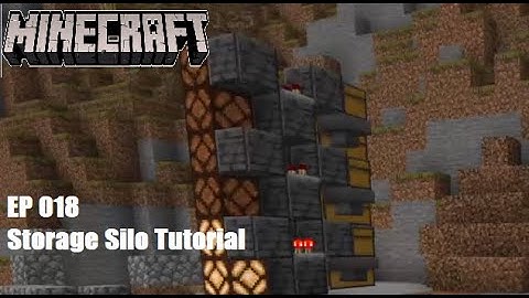 Minecraft Bedrock. EP 018. Storage Silo Tutorial.