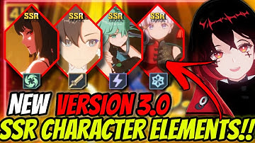Tower of Fantasy NEW 3.0 SSR CHARACTERS ELEMENTS!!